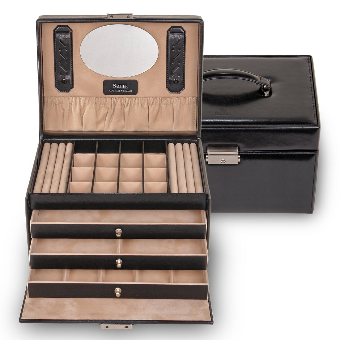 Portagioie Lena new classic / nero (pelle)