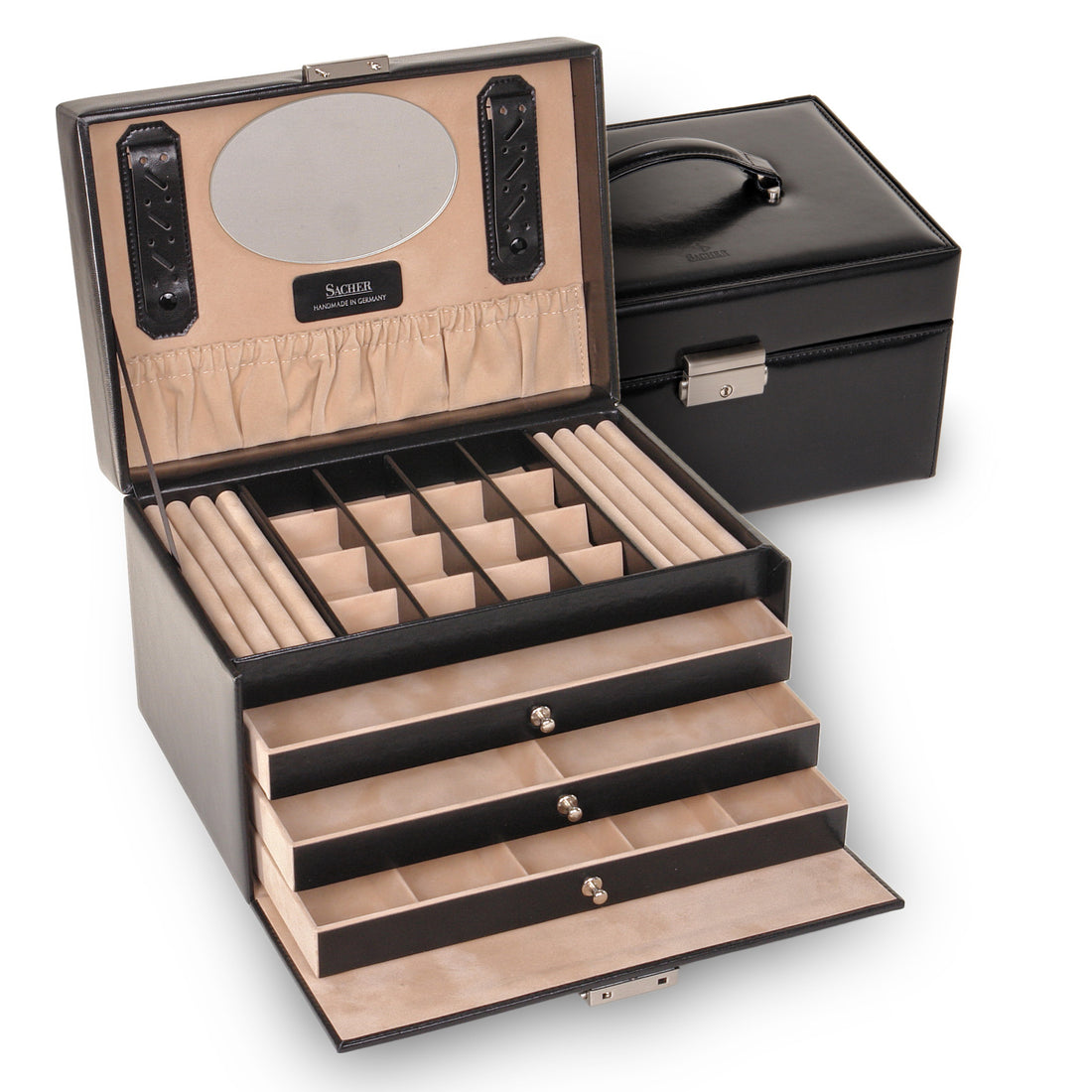 Portagioie Lena new classic / nero (pelle)