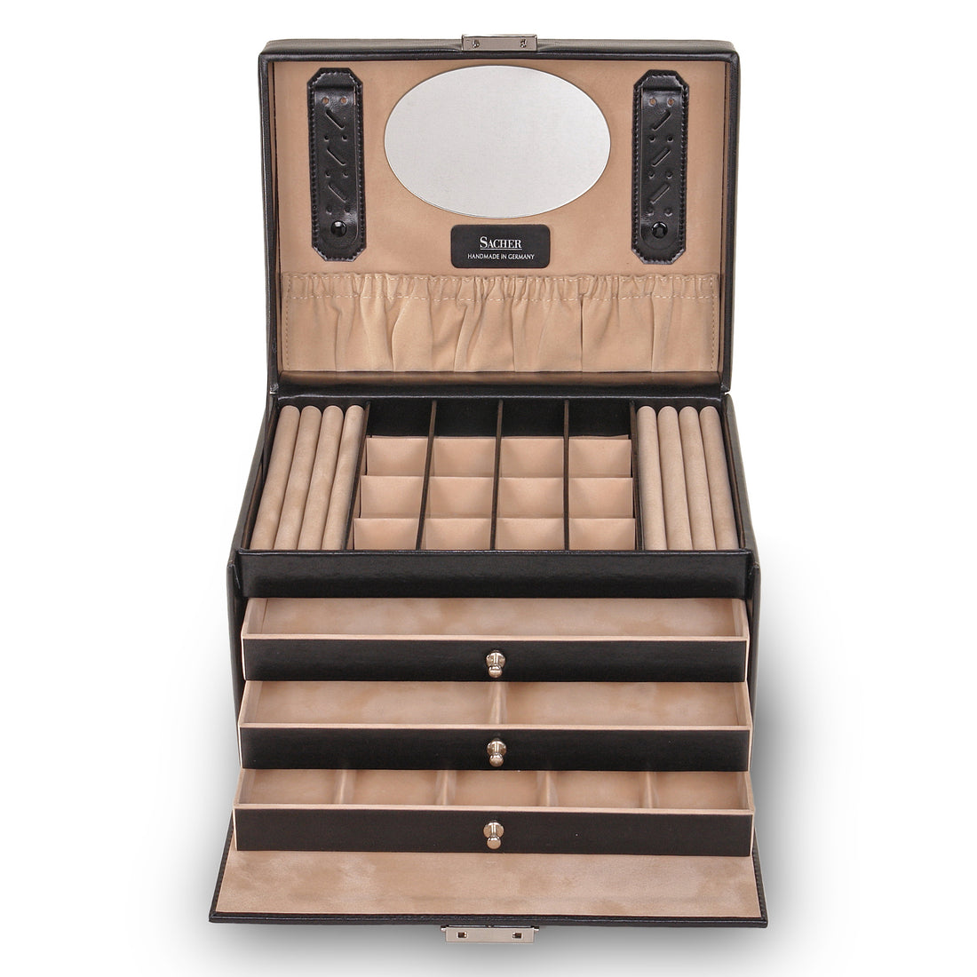 Portagioie Lena new classic / nero (pelle)