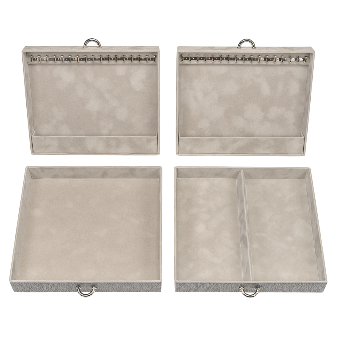 Jewelry box Marta granello / grey (full cowhide)