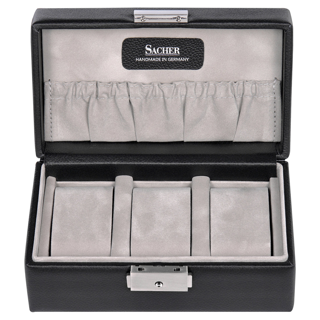 Étui à montres pour 3 montres tamigi sport / noir (cuir)