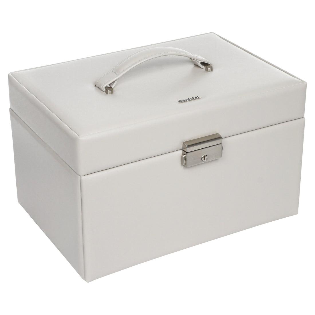 Jewelry box Jasmin elegance / sand (full cowhide)