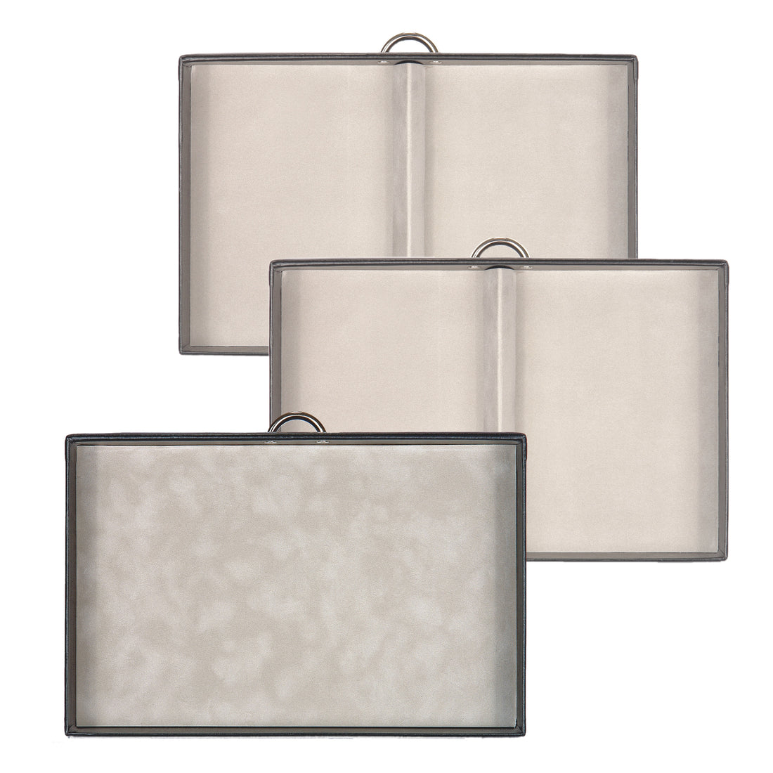 Schmuckkoffer  Victoria vario / schwarz (Leder)