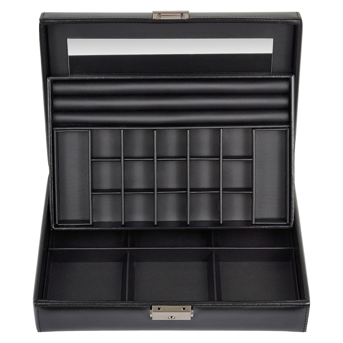 Coffret à bijoux Isa black exclusive / noir (cuir)