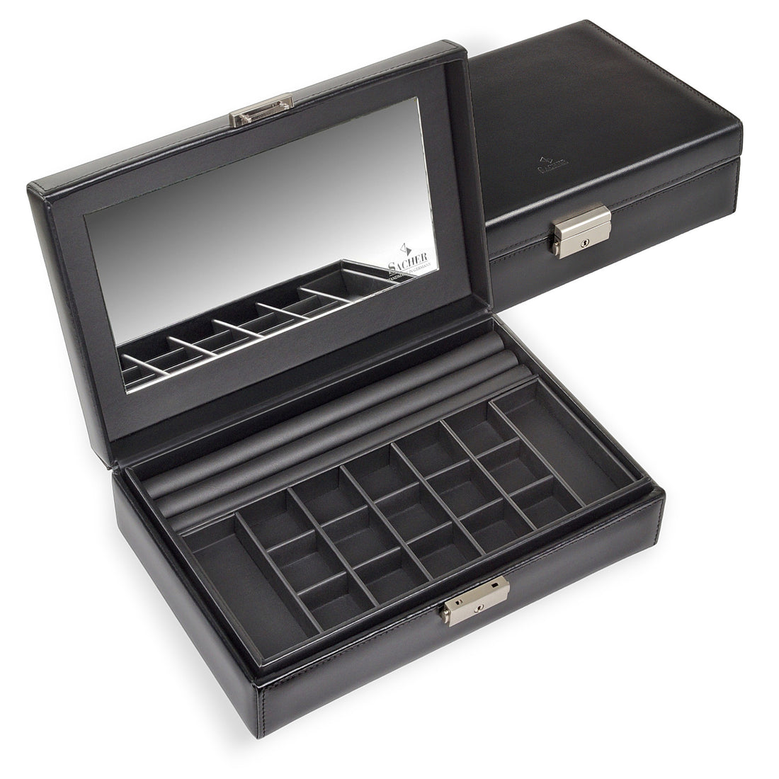 Jewelry box Isa black exclusive / black (leather)