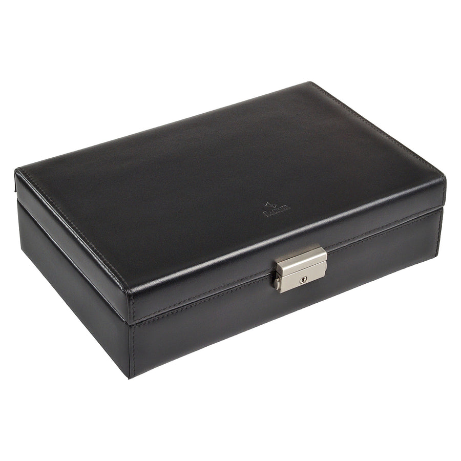 Coffret à bijoux Isa black exclusive / noir (cuir)