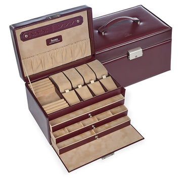 jewellery case Katja new classic / bordeaux (leather)