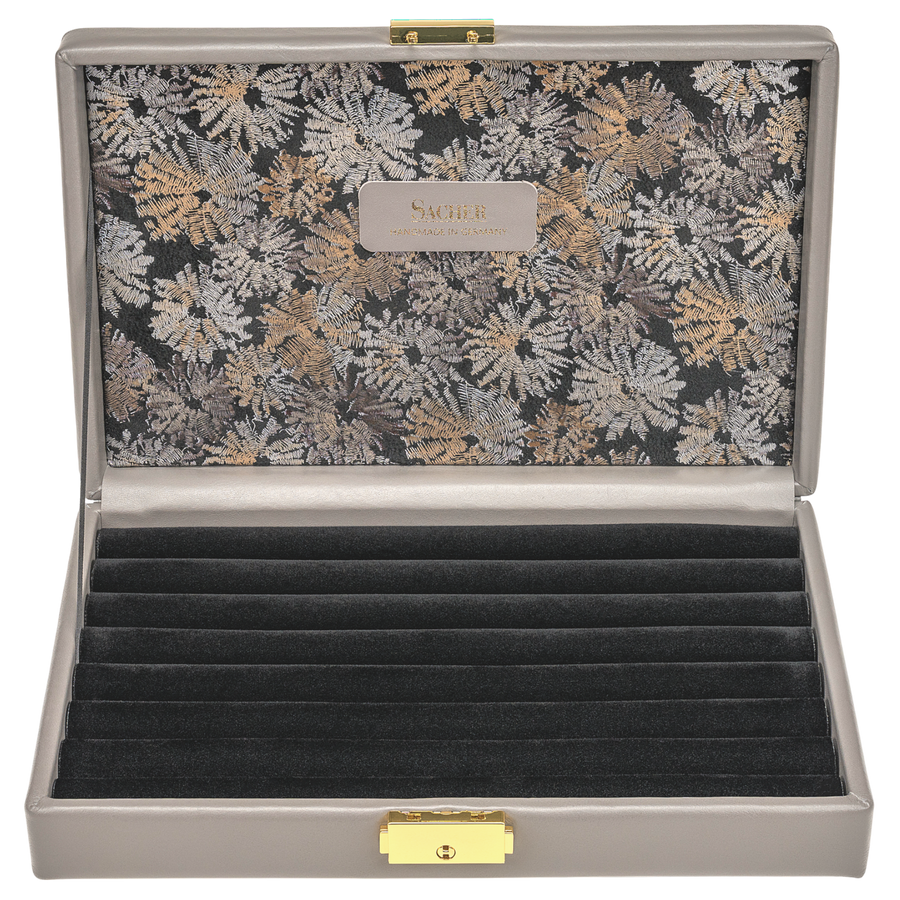 Ringetui fleur venice / grau (Leder)