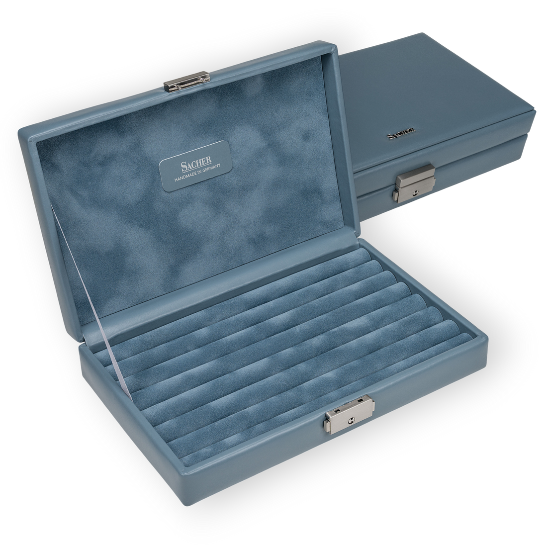 Ringetui pastello / hellblau (Leder)