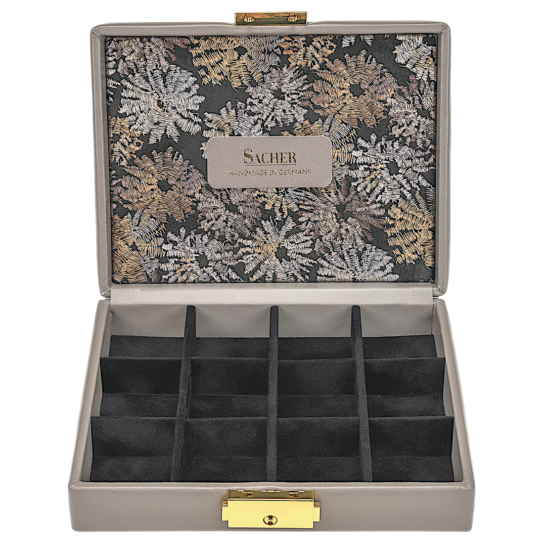 Etui fleur venice / grau (Leder)