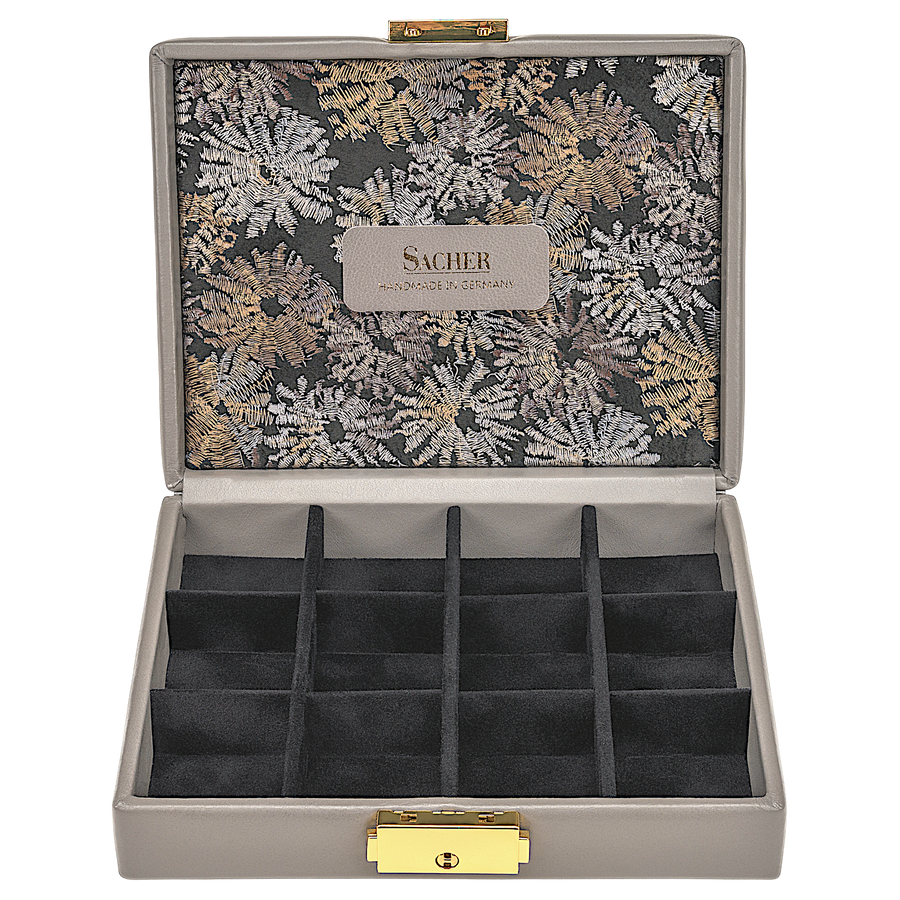 Etui fleur venice / grau (Leder)