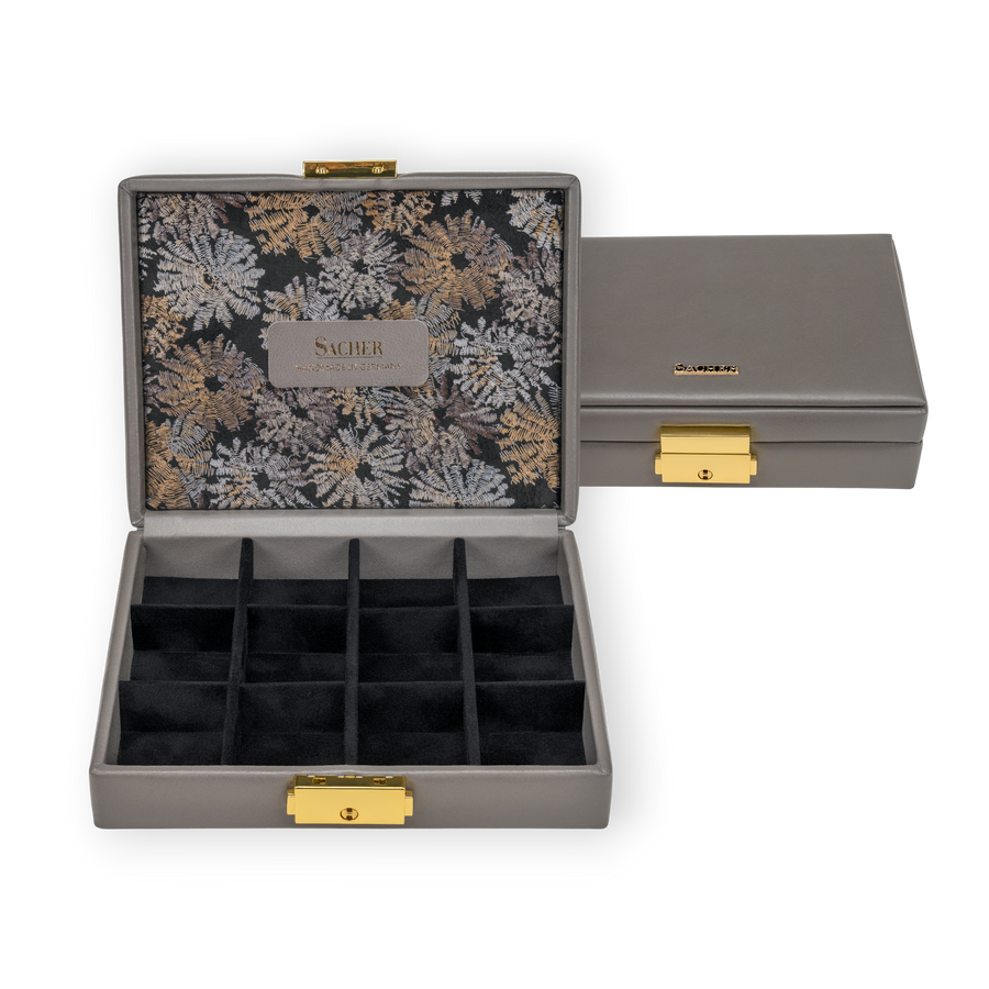 Etui fleur venice / grau (Leder)