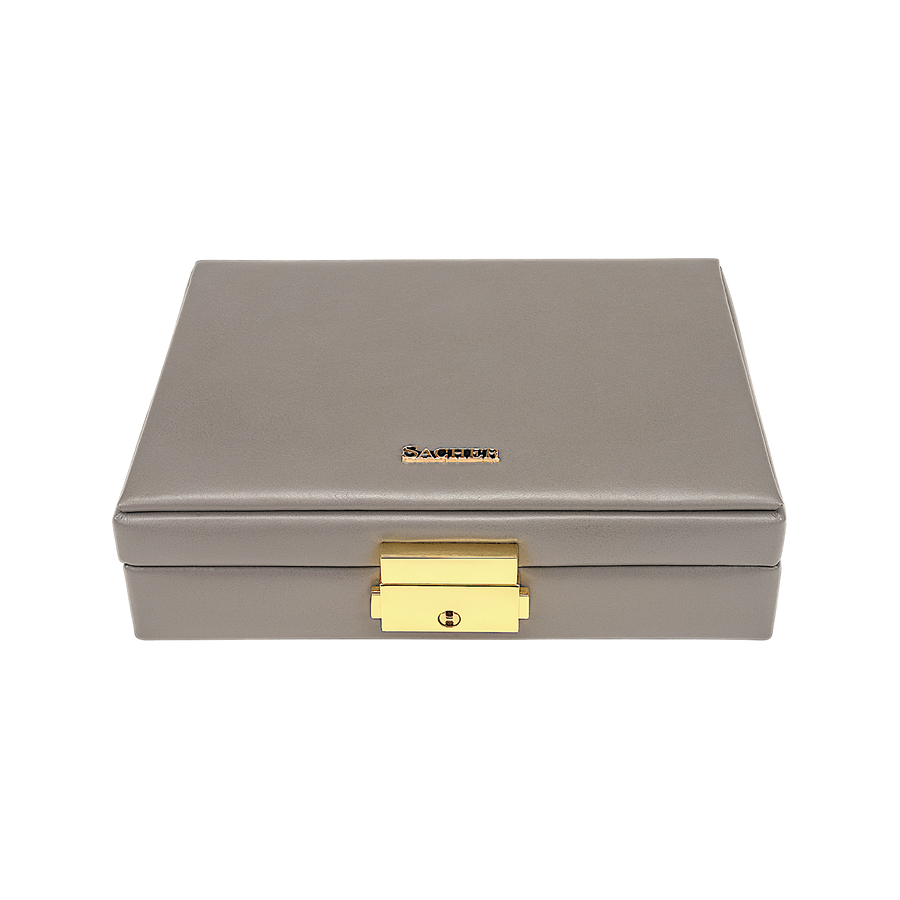 Etui fleur venice / grau (Leder)