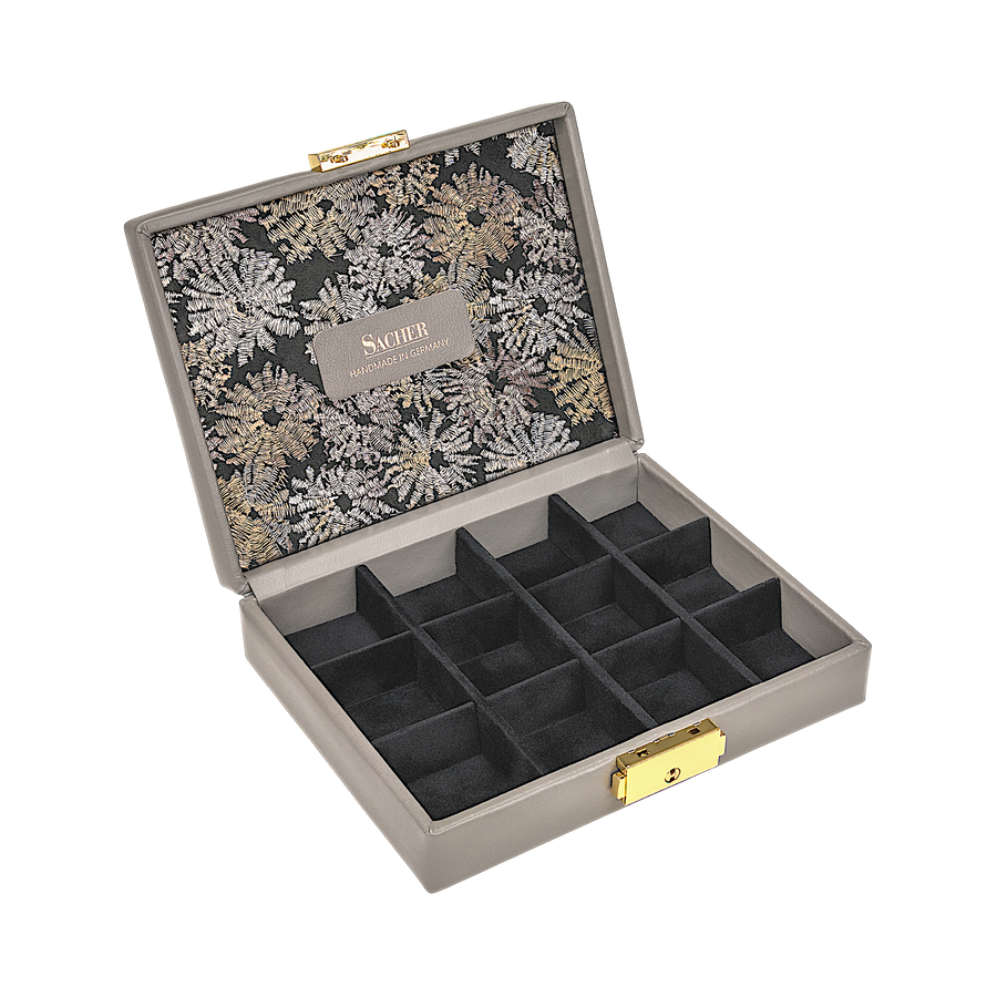 Etui fleur venice / grau (Leder)