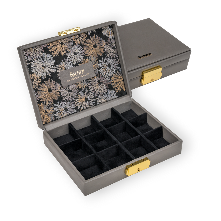 Etui fleur venice / grau (Leder)