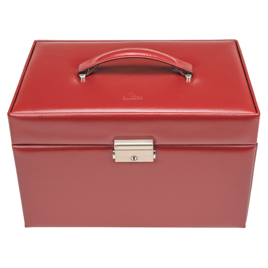 Schmuckkasten Lena amadora / rot (Leder)