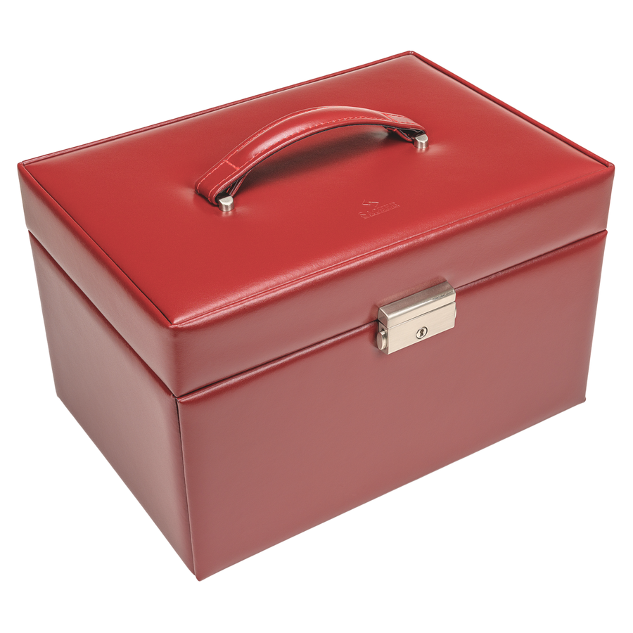 Schmuckkasten Lena amadora / rot (Leder)