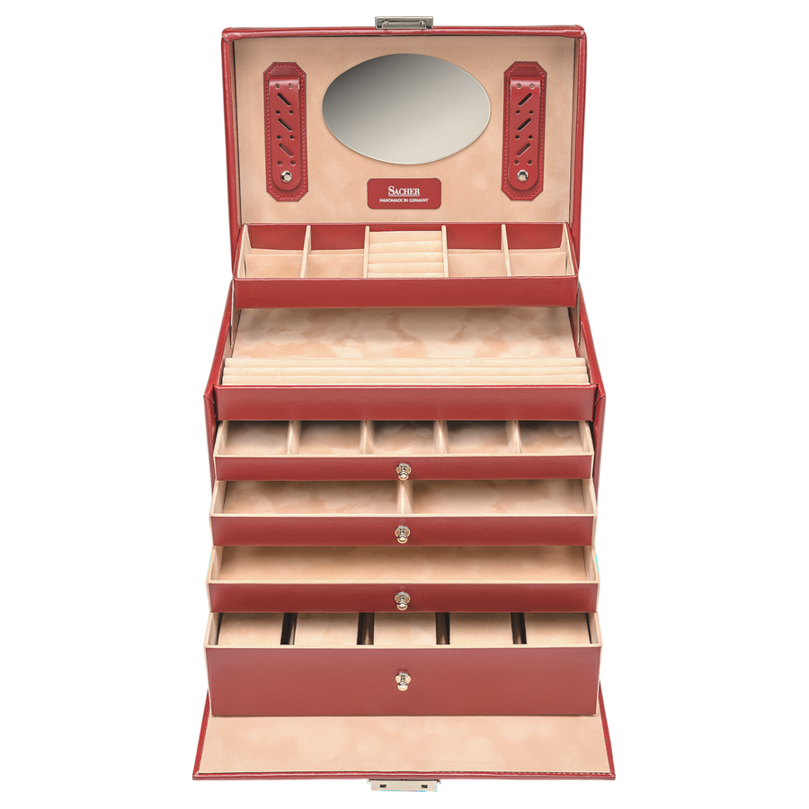 Schmuckkasten Nancy amadora / rot (Leder)