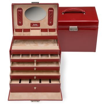 Schmuckkasten Nancy amadora / rot (Leder)