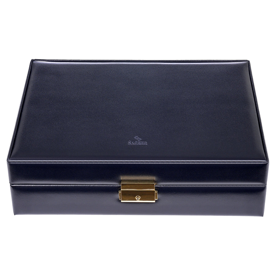 case for 10 watches acuro / navy (leather)