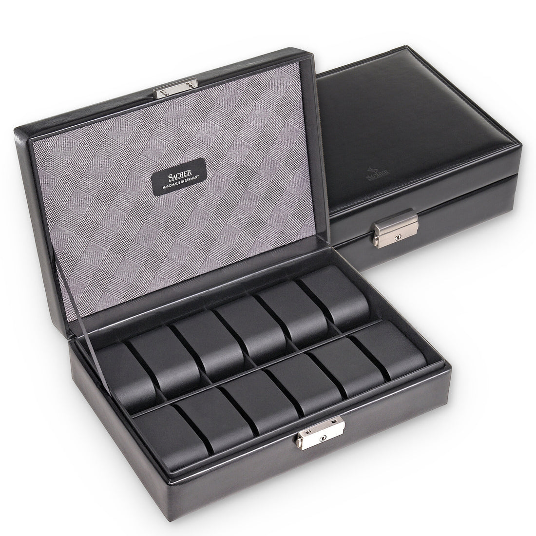 case for 12 watches gents / black