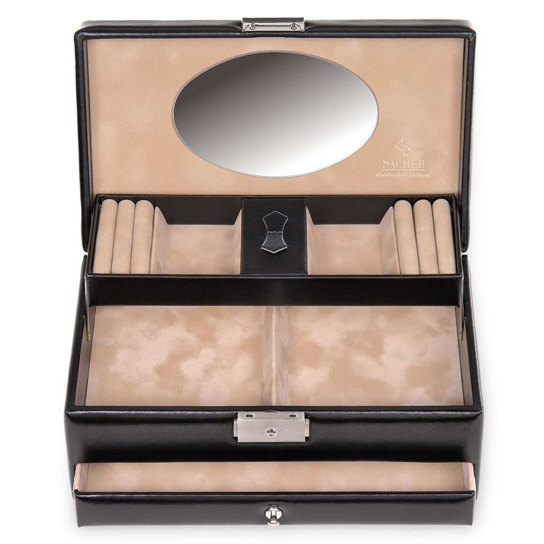 Schmuckkassette Hanna new classic / schwarz (Leder)