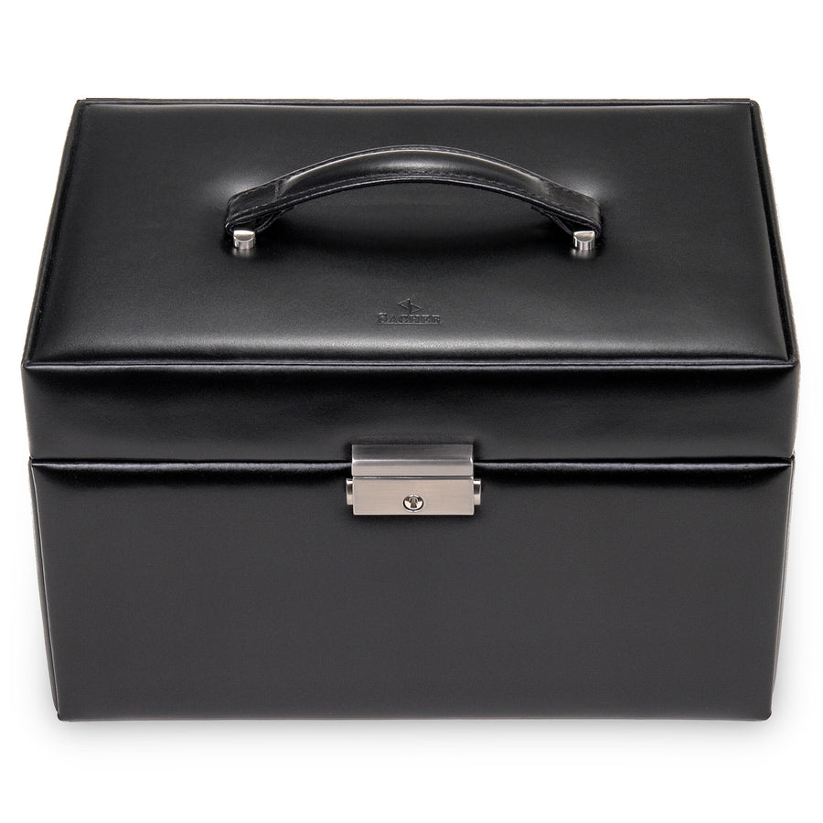 jewellery case Jasmin new classic / black (leather)