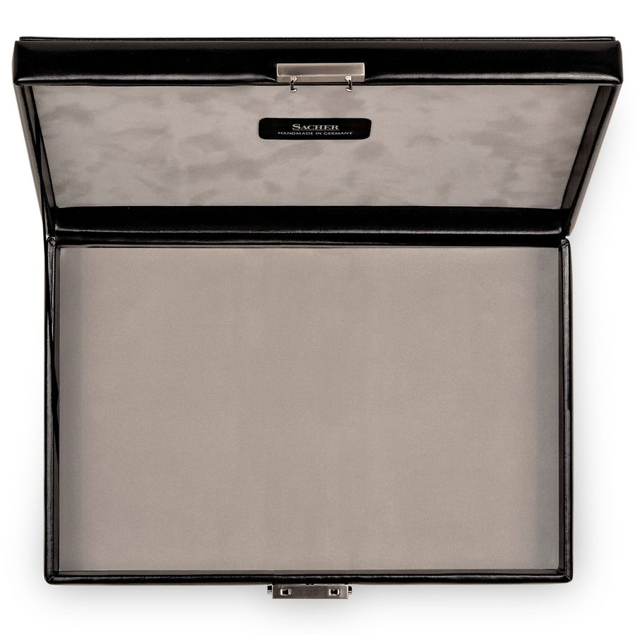 Case with large compartment VARIO CASO vario caso / black (leather)