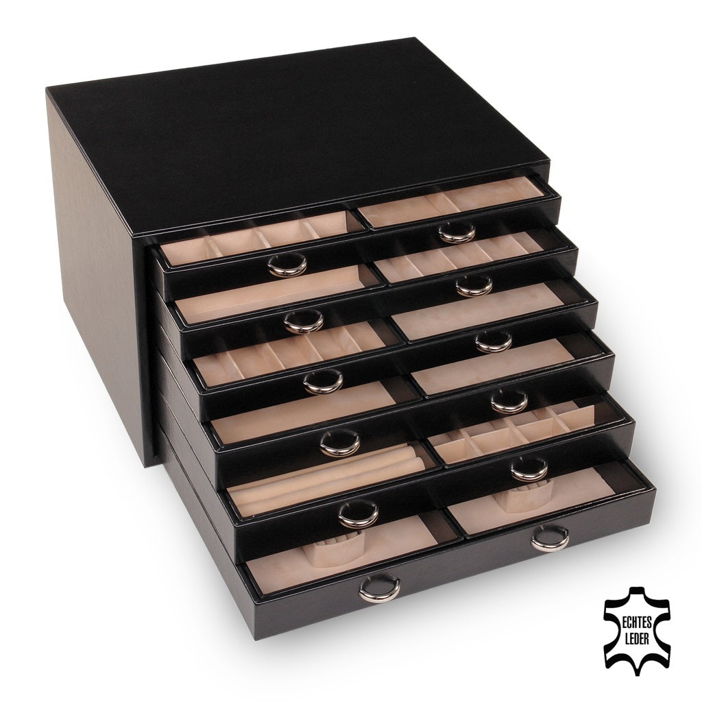 Cassetto portagioie Grand VARIO vario / nero (pelle)