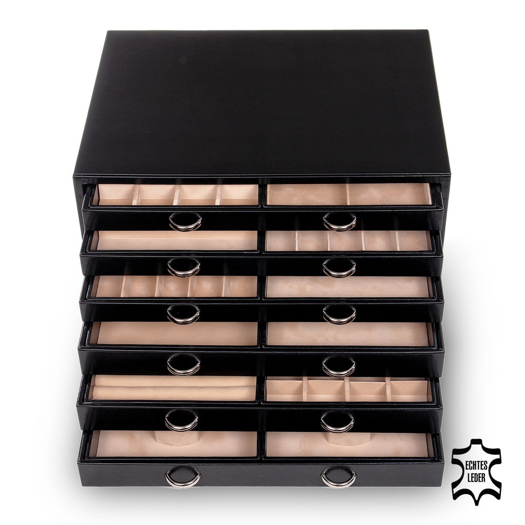 Cassetto portagioie Grand VARIO vario / nero (pelle)